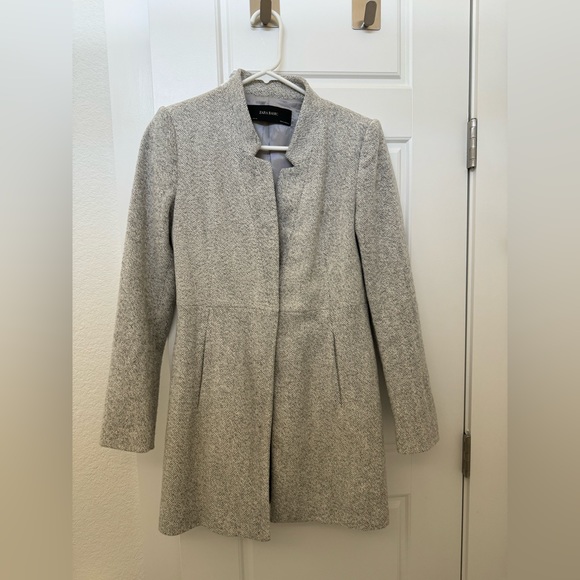 Zara light gray herringbone jacket Small - Picture 2 of 6